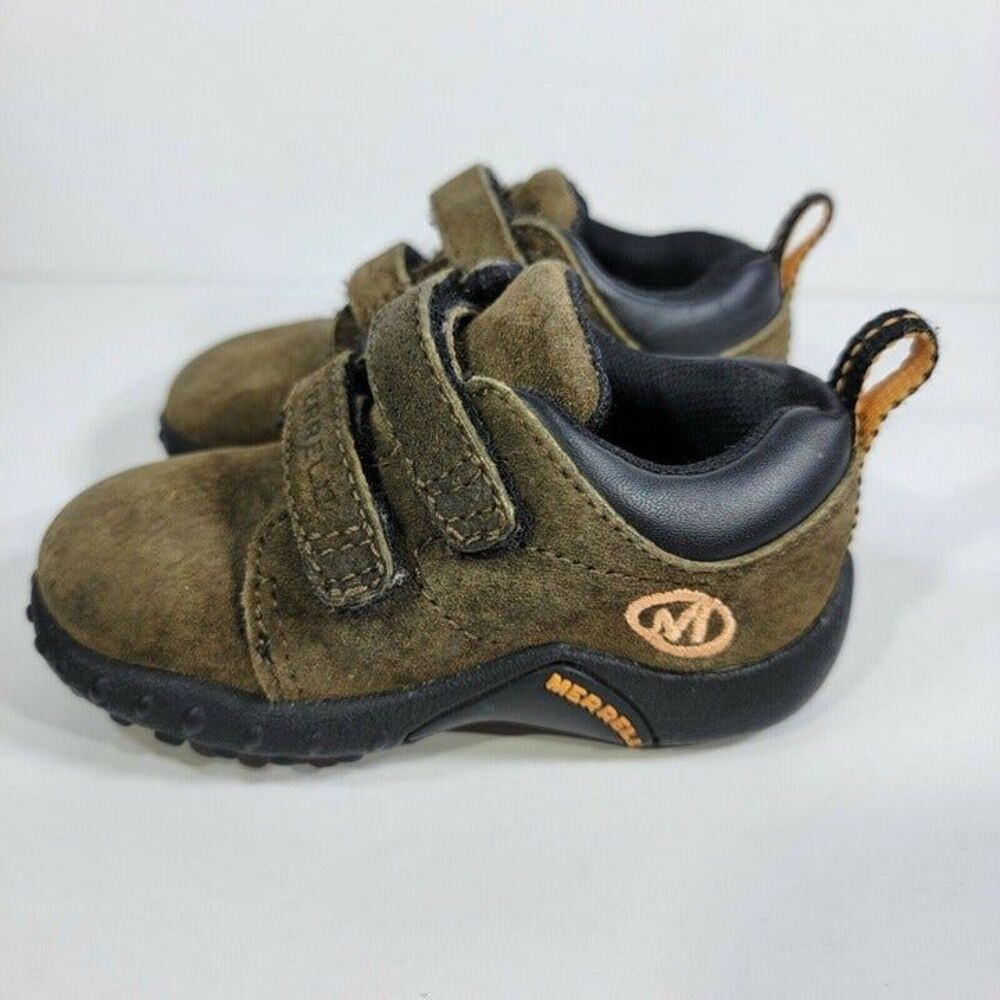 Merrell Infant Junior Size 5 Boa Grey Sprint Hook Loop Jr Kangaroo 60037